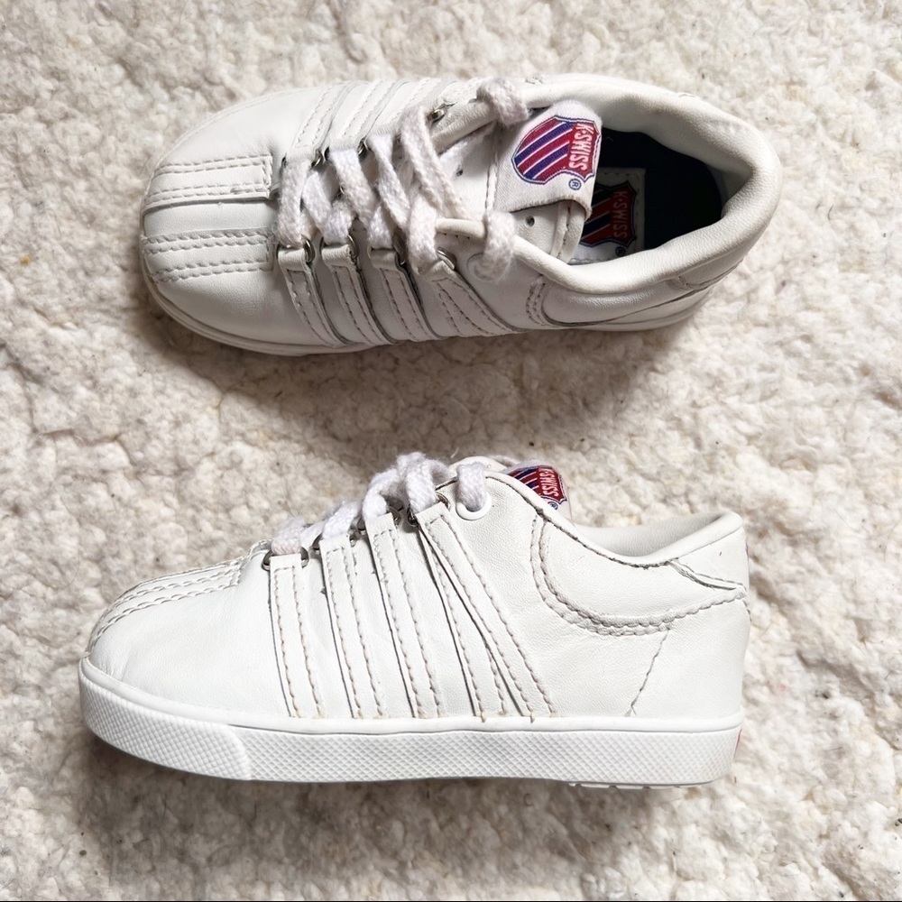 K-Swiss Classic 66 Lace Up Kids Sneakers Size 5.5